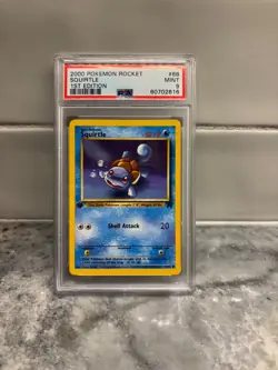 2000 POKEMON ROCKET SQUIRTLE 1ST EDITION 68/82 PSA 9 - Image 1
