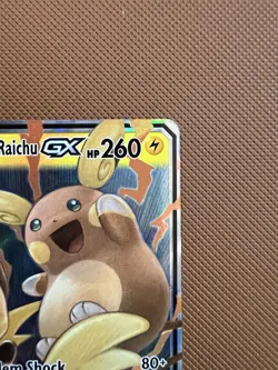 Pokemon Raichu & Alolan Raichu GX 54/236 NM Unified Minds Ultra Rare Holo - Image 3