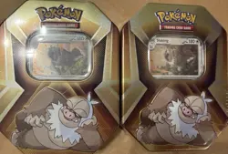 Pokemon Slaking Triple Whammy Tin - Factory Sealed - 3 Promos + 3 Packs Mystery! - Image 1