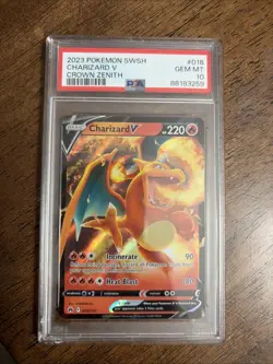 2023 Pokemon SWSH Charizard VSTAR Crown Zenith #018 PSA 10 - Image 1