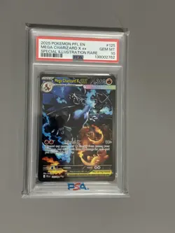 [PSA 10] Pokemon TCG Mega Charizard X ex 125/94 Phantasmal Flames SIR ON HAND - Image 1
