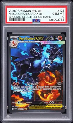 [PSA 10] Pokemon TCG Mega Charizard X ex 125/94 Phantasmal Flames SIR ON HAND - Image 3