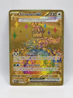 Pokemon TCG Terapagos ex 180/131 Prismatic Evolutions Hyper Rare - Image 1