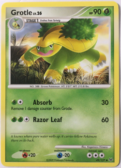POKEMON GROTLE LV.26 49/127 PLATINUM BASE SET UNCOMMON NEAR MINT - Image 1