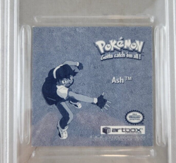 1999 Artbox Pokemon Series 1 Prism Sticker Ash #PR23 PSA 10 Pop 4 - Image 2