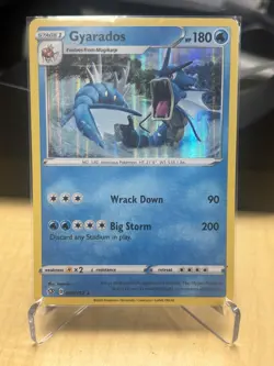 Gyarados 040/192 Sword & Shield Rebel Clash Pokemon Vertical Line Holo NM - Image 1