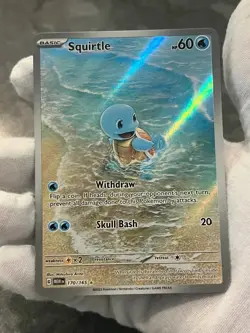 Pokemon TCG Squirtle 170/165 Scarlet & Violet 151 Illustration Rare Holo NM- - Image 3