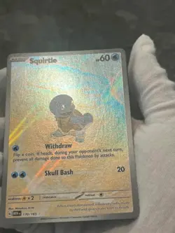 Pokemon TCG Squirtle 170/165 Scarlet & Violet 151 Illustration Rare Holo NM- - Image 4