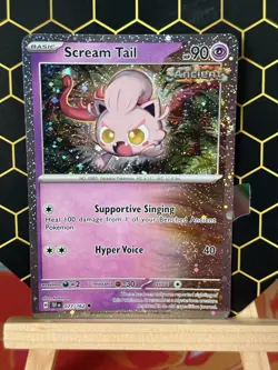 Pokemon TCG Scream Tail Cosmos Holo 077/162 Temporal Forces Pack Fresh NM - Image 1