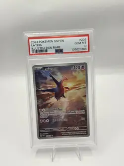 Pokemon Latios Surging Sparks Illustration Rare #203 PSA 10 Gem Mint - Image 1