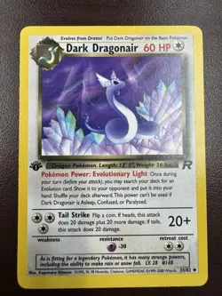 Dark Dragonair 1st Edition Pokemon 33/82 Team Rocket Regular LP - Image 1