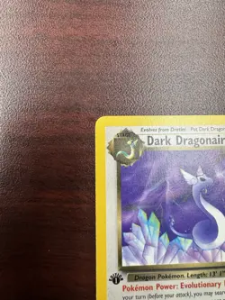Dark Dragonair 1st Edition Pokemon 33/82 Team Rocket Regular LP - Image 3