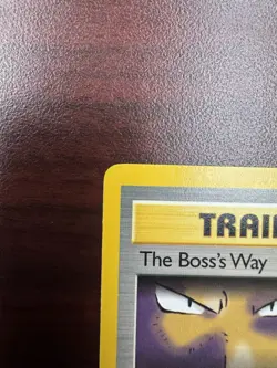 POKEMON THE BOSS'S WAY 73/82 TRAINER 1ST EDITION TEAM ROCKET LP+ - Image 3
