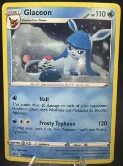 Pokemon TCG Glaceon Black Star Promo SWSH192 - Image 1