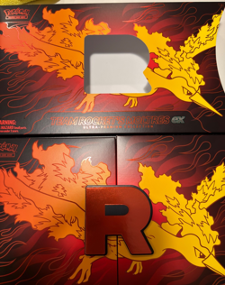 OPENED Pokemon Team Rocket's Moltres ex Ultra Premium Collection UPC No Promos - Image 2