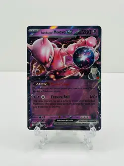 ??Pokemon TCG-Team Rocket's Mewtwo ex-216-Sv: Scarlet & Violet Promo-Holo-M/NM?? - Image 1