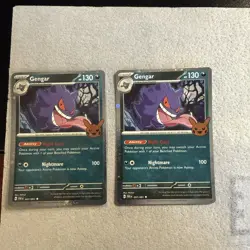 2x Pokemon Gengar TCG Halloween Trick Or Trade 2024 057/091 Cosmos - Image 1