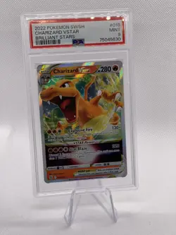 2022 Pokemon Charizard VSTAR 018/172 Full Art Brilliant Stars - PSA 9 - Image 1