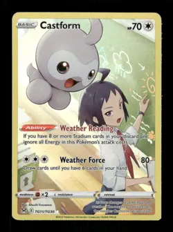 Pokemon Castform Ultra Rare SWSH11: Lost Origin Trainer Gallery TG11/TG30 NM - Image 1
