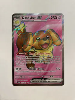 Dachsbun ex 160/142 Sv07: 2024 Pokemon Stellar Crown Holo - Full Art - Image 1