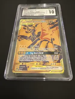 CGC 10 Pikachu & Zekrom GX Tag Team SM248 Promo Sun & Moon Pokemon 2021 - Image 2
