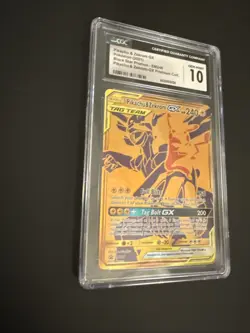 CGC 10 Pikachu & Zekrom GX Tag Team SM248 Promo Sun & Moon Pokemon 2021 - Image 3