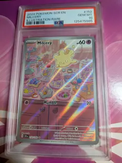2024 Pokemon Stellar Crown Milcery 152/142 PSA 10 - Image 3
