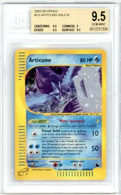 Pokemon Articuno #H3 Skyridge BGS 9.5 Gem Mint - Image 1