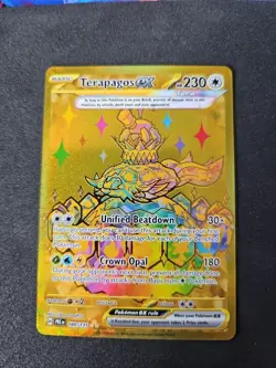 Terapagos EX 180/131 Gold Hyper Rare - Pokemon Prismatic Evolutions NM - Image 1