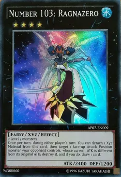 Yugioh! LP Number 103: Ragnazero - AP07-EN009 - Super Rare - Unlimited Edition L - Image 1
