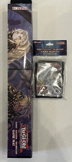 YUGIOH: Official Playmat: ALBAZ Playmat with new sleeves - NM condition in box - Image 1