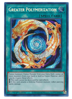 Greater Polymerization MP22-EN050 Prismatic Secret Rare YuGiOh - Image 1