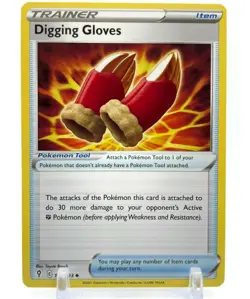 Pokemon EVOLVING SKIES 145/203 Digging Gloves 4X TRAINER 4 Cards TCG Playset X4 - Image 2