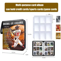 Baseball Card Binder with 900 Pockets, Trading Card Binder, 9 pocket card bin... - Image 2