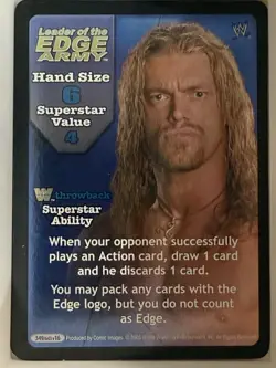Edge/Leader of The Edge Army WWE WWF Raw Deal CCG TCG 11 Card SS3 Lot (10 Foils) - Image 1