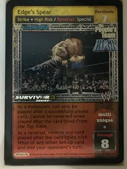 Edge/Leader of The Edge Army WWE WWF Raw Deal CCG TCG 11 Card SS3 Lot (10 Foils) - Image 3
