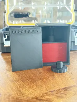 3D Printed TCG Deck Press for 100+ Cards - Fits Stanley/Dewalt Organizers, MTG - Image 1