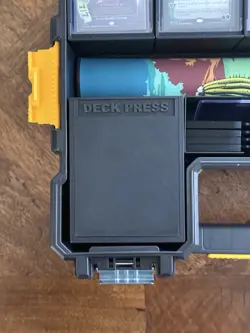 3D Printed TCG Deck Press for 100+ Cards - Fits Stanley/Dewalt Organizers, MTG - Image 3