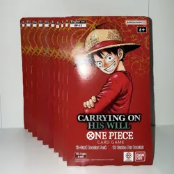 Sleeved Booster Pack Lot x 10 One Piece Card Game TCG OP13 Carrying On His Will - Image 1