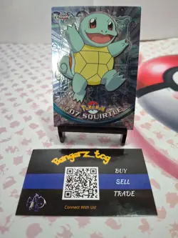 Pokemon Topps Trading Card Squirtle #07 Holo - Image 1
