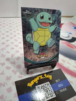 Pokemon Topps Trading Card Squirtle #07 Holo - Image 2