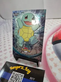 Pokemon Topps Trading Card Squirtle #07 Holo - Image 3