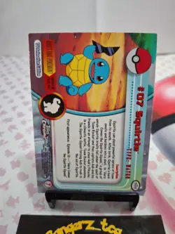 Pokemon Topps Trading Card Squirtle #07 Holo - Image 4