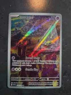 Pokemon TCG Drowzee Scarlet & Violet Base Set Holo Illustration Card 210/198 - Image 1