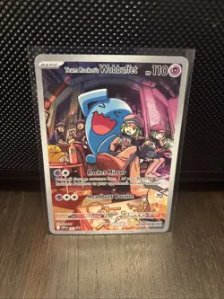 Team Rocket's Wobbuffet 203 Sv: Scarlet & Violet Promo Cards Holo - Image 1