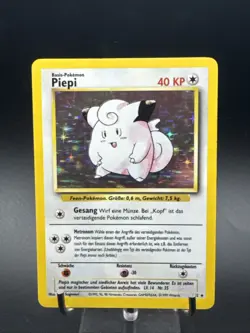 Pokemon Karte/card - Piepi Clefairy 5/102 - Base Set Holo - Image 1