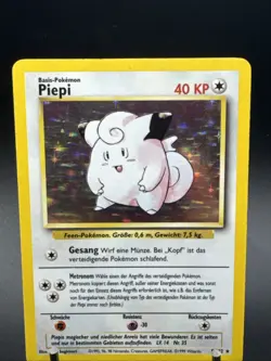 Pokemon Karte/card - Piepi Clefairy 5/102 - Base Set Holo - Image 2