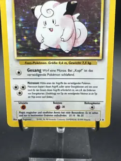 Pokemon Karte/card - Piepi Clefairy 5/102 - Base Set Holo - Image 3