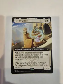 MTG Monk Gyatso 0173 Regular (Extended Art) Avatar: The Last Airbender TLE NM - Image 1