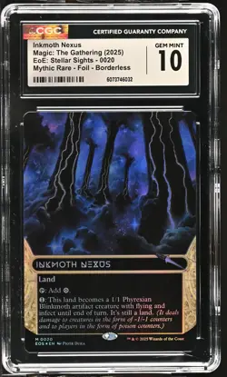 INKMOTH NEXUS Edge of Eternities Stellar Sights Borderless Foil CGC 10 MTG - Image 1